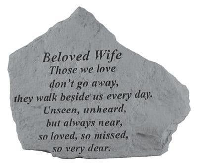 Garden Stone-Beloved Wife "Those we love..." - Image 3