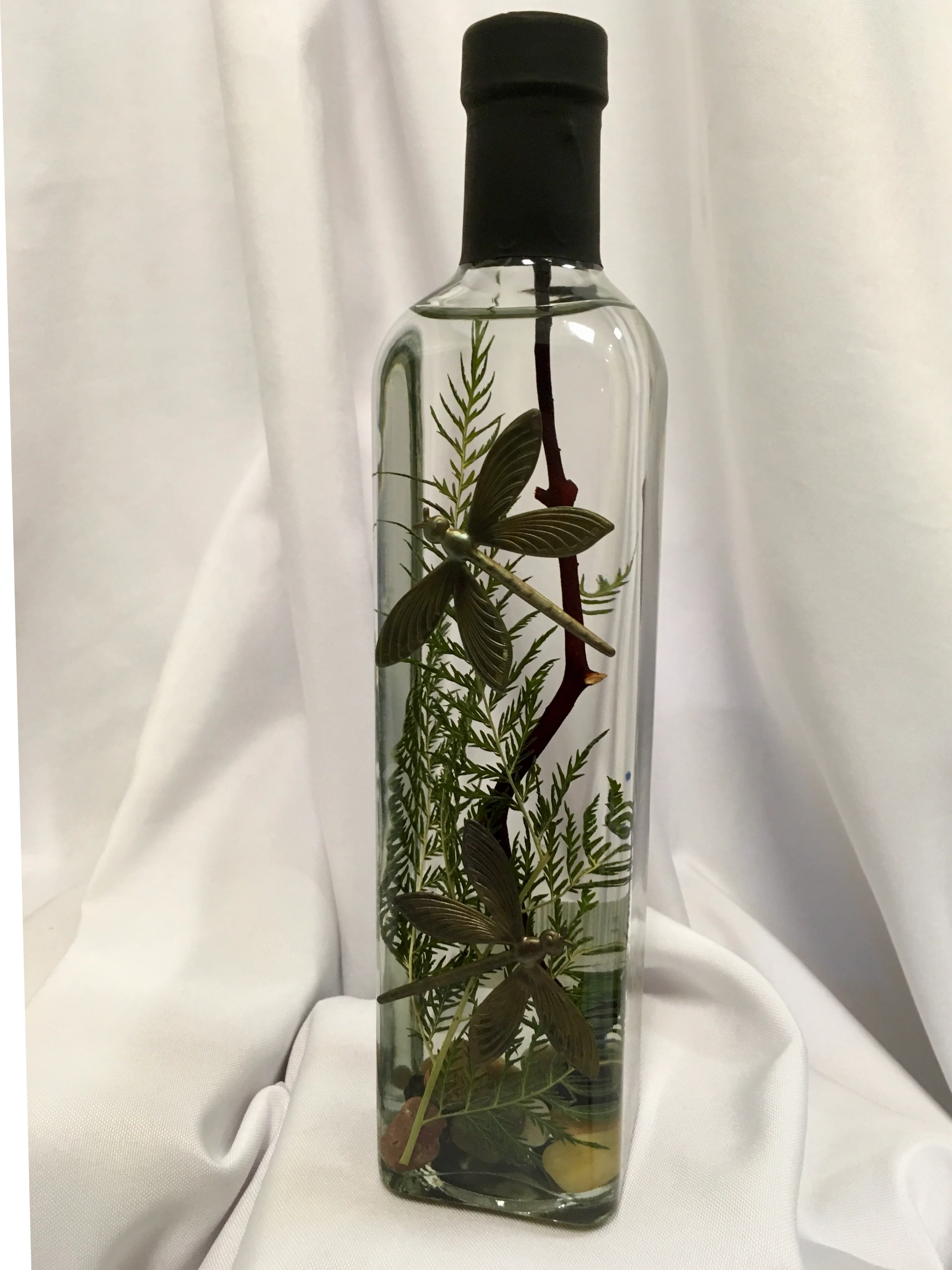 Oil Candle ~ Square Bottle Vase (multiple styles) - Image 3